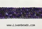 CAA5391 15.5 inches 6*7mm - 8*8mm nuggets agate gemstone beads