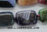 CAA545 15.5 inches 18*25mm rectangle dyed madagascar agate beads