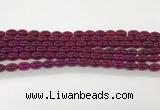 CAA5453 15.5 inches 8*12mm rice agate gemstone beads