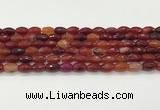 CAA5458 15.5 inches 8*12mm faceted rice agate beads