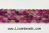 CAA5462 15.5 inches 8*12mm faceted rice agate beads