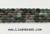 CAA5471 15.5 inches 8*12mm faceted rice agate beads