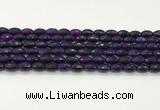 CAA5477 15.5 inches 8*12mm faceted rice agate beads