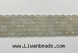 CAA5480 15.5 inches 8*12mm faceted rice agate beads