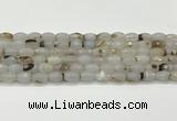 CAA5481 15.5 inches 8*12mm faceted rice agate beads