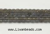 CAA5482 15.5 inches 8*12mm faceted rice agate beads