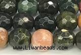 CAA5775 15 inches 6mm faceted round ocean agate beads