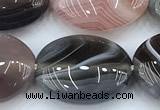 CAA5893 15 inches 12*16mm oval botswana agate gemstone beads