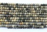 CAA6100 15.5 inches 4mm round chrysanthemum agate gemstone beads