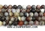 CAA6141 15 inches 12mm round Botswana agate beads wholesale