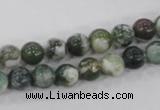 CAA701 15.5 inches 8mm round tree agate gemstone beads wholesale