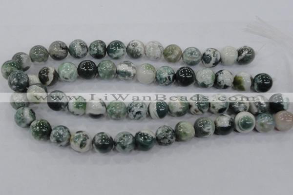 CAA704 15.5 inches 14mm round tree agate gemstone beads wholesale