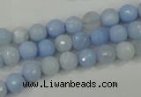 CAA735 15.5 inches 6mm faceted round blue lace agate beads wholesale