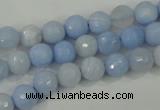 CAA736 15.5 inches 8mm faceted round blue lace agate beads wholesale