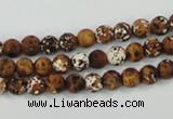 CAA749 15.5 inches 6mm round wooden agate beads wholesale