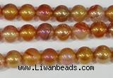 CAA869 15.5 inches 8mm round AB-color red agate beads