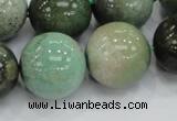 CAB02 15.5 inches 20mm round green grass agate gemstone beads