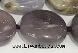 CAB1000 15.5 inches 15*20mm - 18*23mm nuggets purple agate gemstone beads