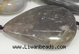 CAB1003 15.5 inches 22*33mm - 23*35mm flat teardrop purple agate beads