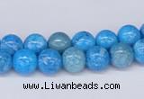 CAB221 15.5 inches 8mm round blue crazy lace agate beads