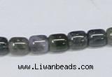 CAB391 15.5 inches 8*8mm column moss agate gemstone beads wholesale