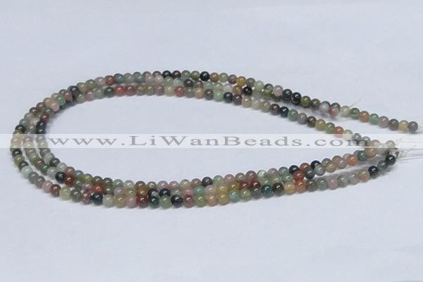 CAB431 15.5 inches 5mm round indian agate gemstone beads wholesale