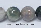 CAB436 15.5 inches 18mm round indian agate gemstone beads wholesale