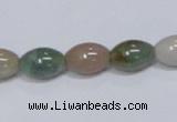 CAB439 15.5 inches 9*12mm rice indian agate gemstone beads wholesale