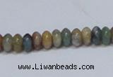 CAB440 15.5 inches 4*8mm rondelle indian agate gemstone beads