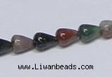 CAB444 15.5 inches 8*10mm teardrop indian agate gemstone beads