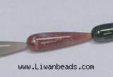 CAB445 15.5 inches 8*30mm teardrop indian agate gemstone beads