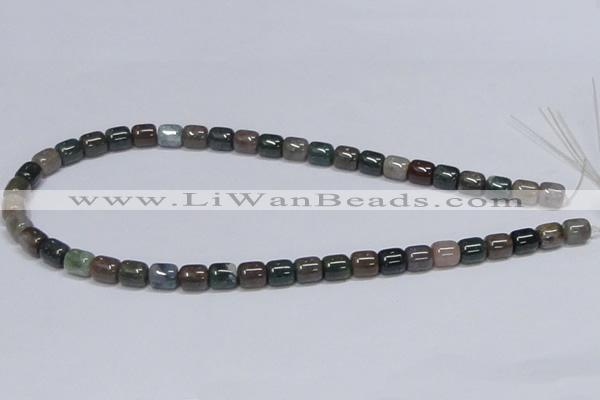 CAB447 15.5 inches 8*8mm column indian agate gemstone beads