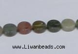 CAB455 15.5 inches 10mm coin indian agate gemstone beads wholesale