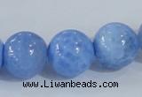 CAB649 15.5 inches 16mm round fire crackle agate beads wholesale