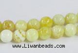 CAB659 15.5 inches 8mm round fire crackle agate beads wholesale