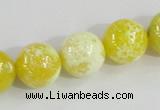 CAB662 15.5 inches 14mm round fire crackle agate beads wholesale