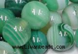 CAB719 15.5 inches 16mm round green agate gemstone beads wholesale