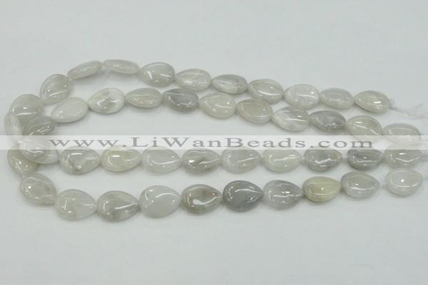 CAB908 15.5 inches 13*18mm flat teardrop natural crazy agate beads