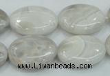 CAB912 15.5 inches 18*25mm oval natural crazy agate beads wholesale