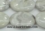 CAB913 15.5 inches 22*30mm oval natural crazy agate beads wholesale