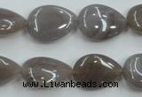 CAB957 15.5 inches 13*18mm flat teardrop ocean agate gemstone beads