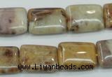 CAB978 15.5 inches 13*18mm rectangle Morocco agate beads wholesale