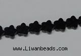 CAB987 15.5 inches 8*8mm star black agate gemstone beads wholesale