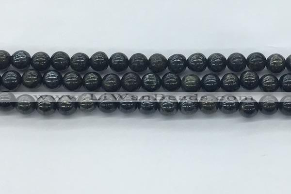 CAE122 15.5 inches 8mm round AB-color astrophyllite beads wholesale