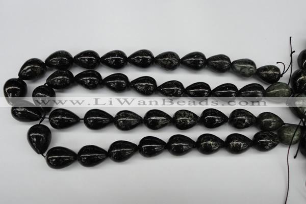 CAE23 15.5 inches 15*20mm teardrop astrophyllite beads wholesale