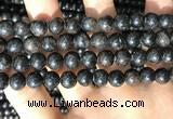 CAE306 15.5 inches 8mm round astrophyllite gemstone beads