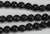 CAE36 15.5 inches 8mm faceted round astrophyllite beads wholesale