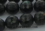 CAE39 15.5 inches 14mm faceted round astrophyllite beads wholesale