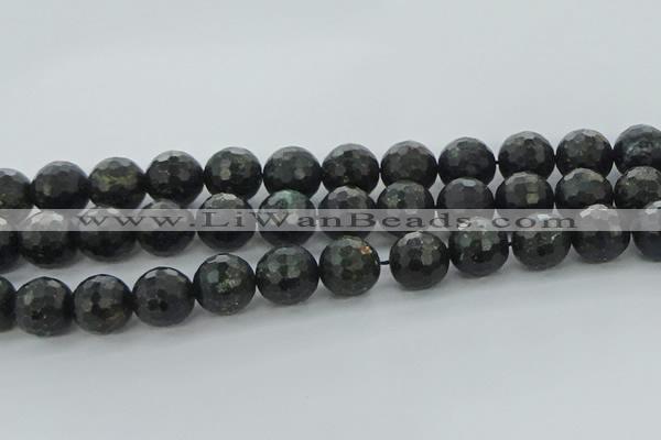 CAE40 15.5 inches 16mm faceted round astrophyllite beads wholesale