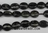 CAE54 15.5 inches 8*10mm oval astrophyllite beads wholesale